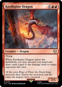 Knollspine Dragon - Commander: The Lord of the Rings: Tales of Middle-earth - 224