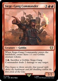 Siege-Gang Commander - Commander: The Lord of the Rings: Tales of Middle-earth - 228