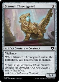 Staunch Throneguard - Commander Masters - 412