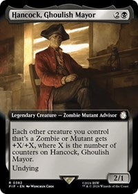 Hancock, Ghoulish Mayor (Extended Art) - Universes Beyond: Fallout - 382