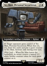 Yes Man, Personal Securitron (Extended Art) (Surge Foil) - Universes Beyond: Fallout - 901