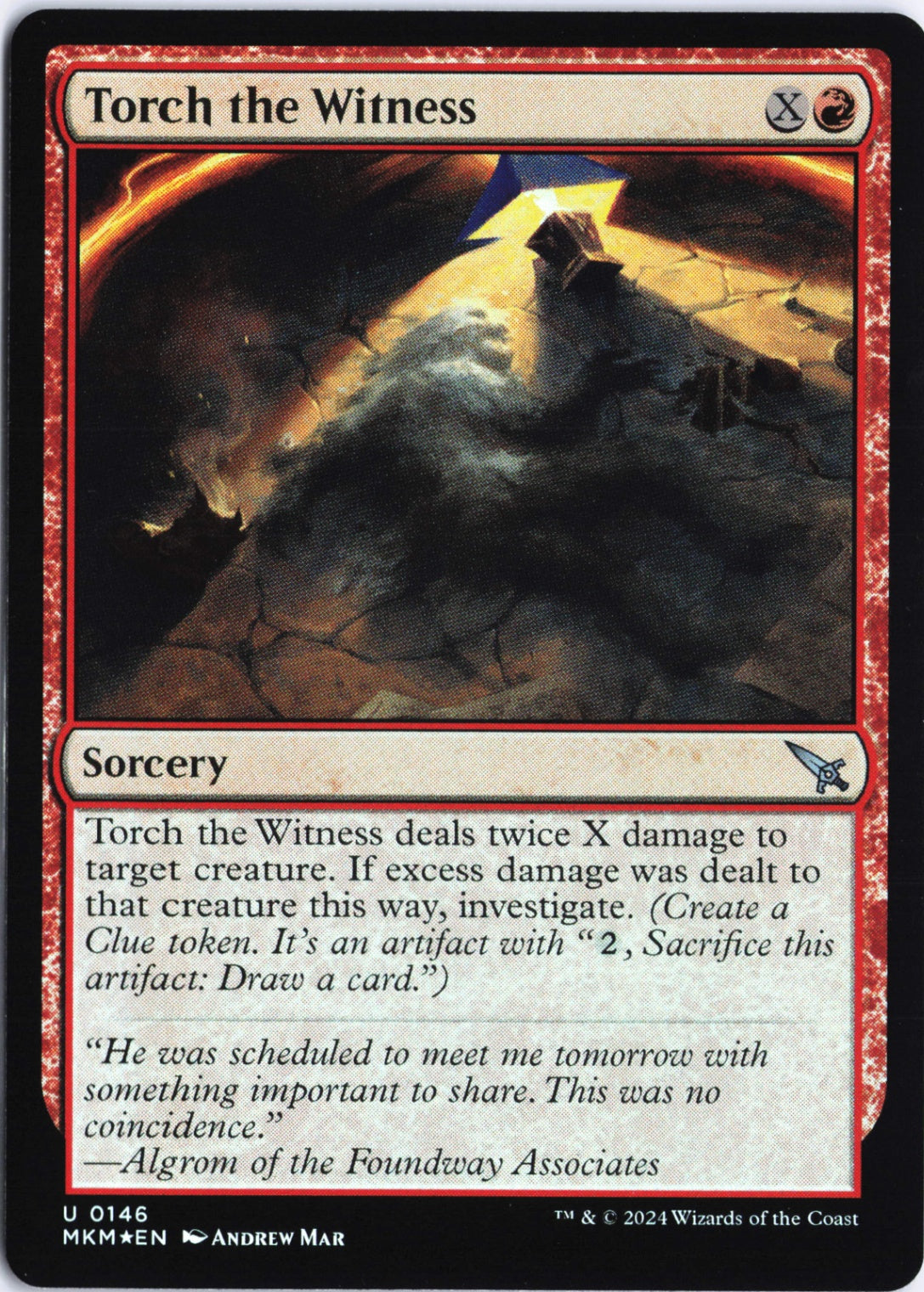 Torch the Witness (a) U Murders at Karlov Manor 146 NM