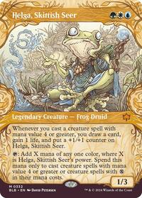 Helga, Skittish Seer (Showcase) - Bloomburrow - 332