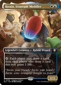 Kwain, Itinerant Meddler (Borderless) - Commander: Bloomburrow - 90