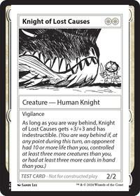 Knight of Lost Causes - Mystery Booster 2 Playtest Cards