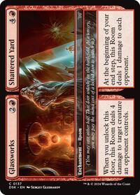 Glassworks // Shattered Yard - Duskmourn: House of Horror - 137