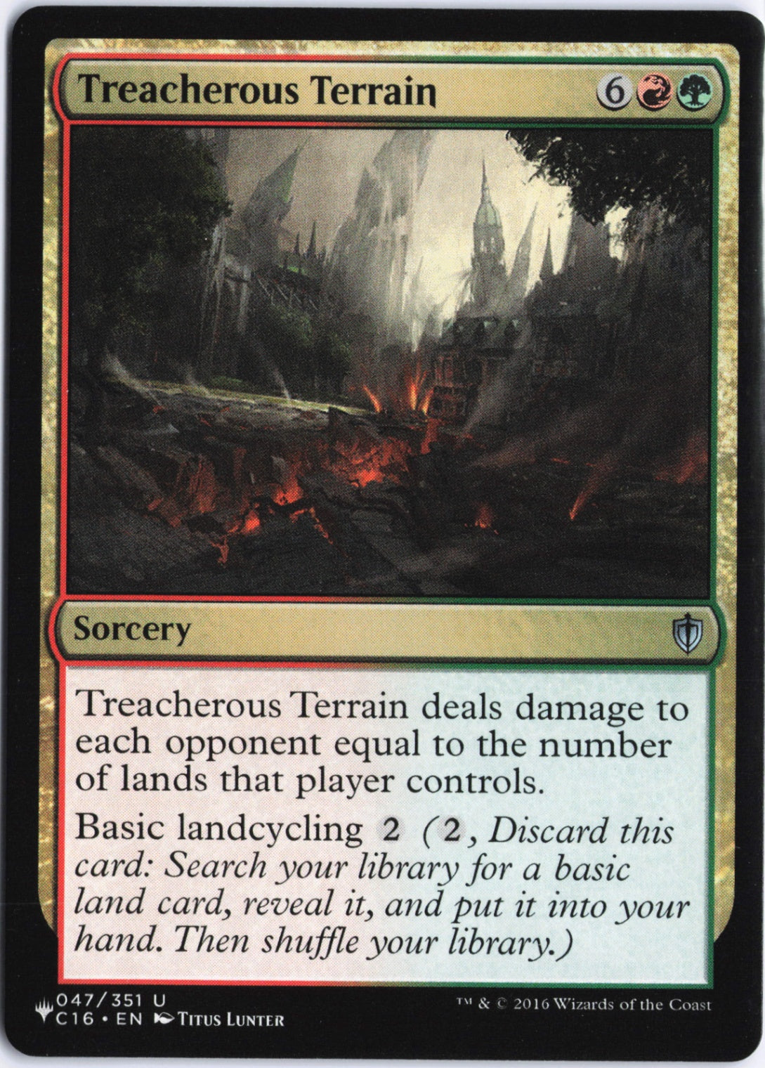 Treacherous Terrain U Commander: Zendikar Rising 105 NM