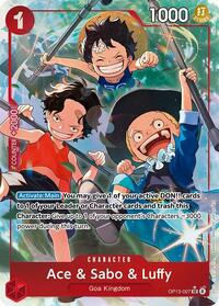 Ace & Sabo & Luffy (Alternate Art) - Carrying On His Will #OP13-007