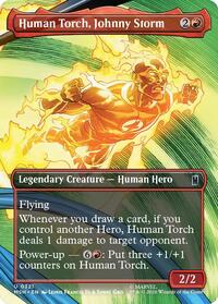 Human Torch, Johnny Storm (Borderless) - Marvel Super Heroes - 321