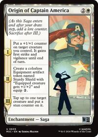 Origin of Captain America - Commander: Marvel Super Heroes - 605