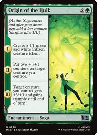 Origin of the Hulk - Commander: Marvel Super Heroes - 728