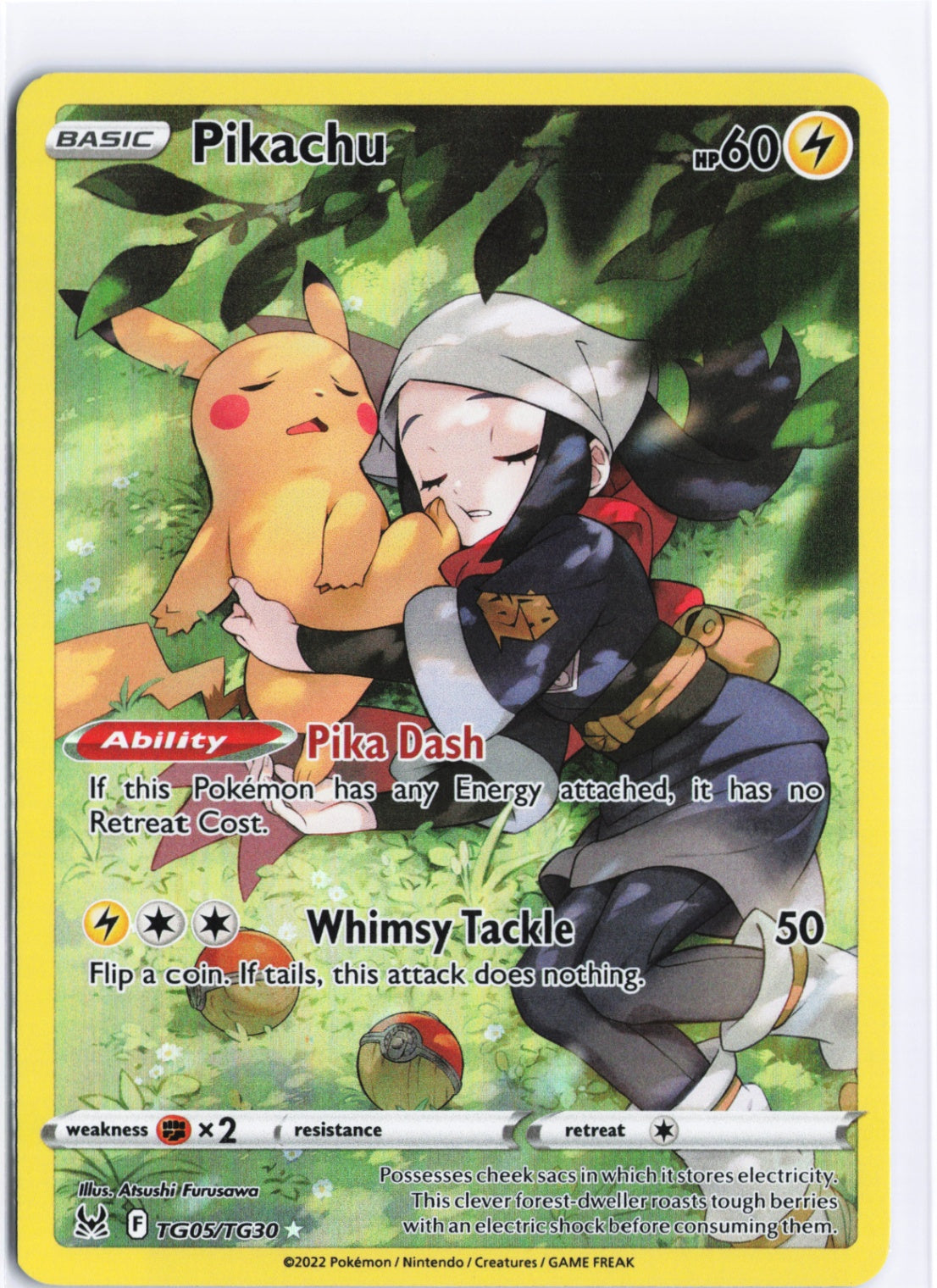 Pikachu Ultra Rare SWSH11: Lost Origin Trainer Gallery TG05/TG30 NM