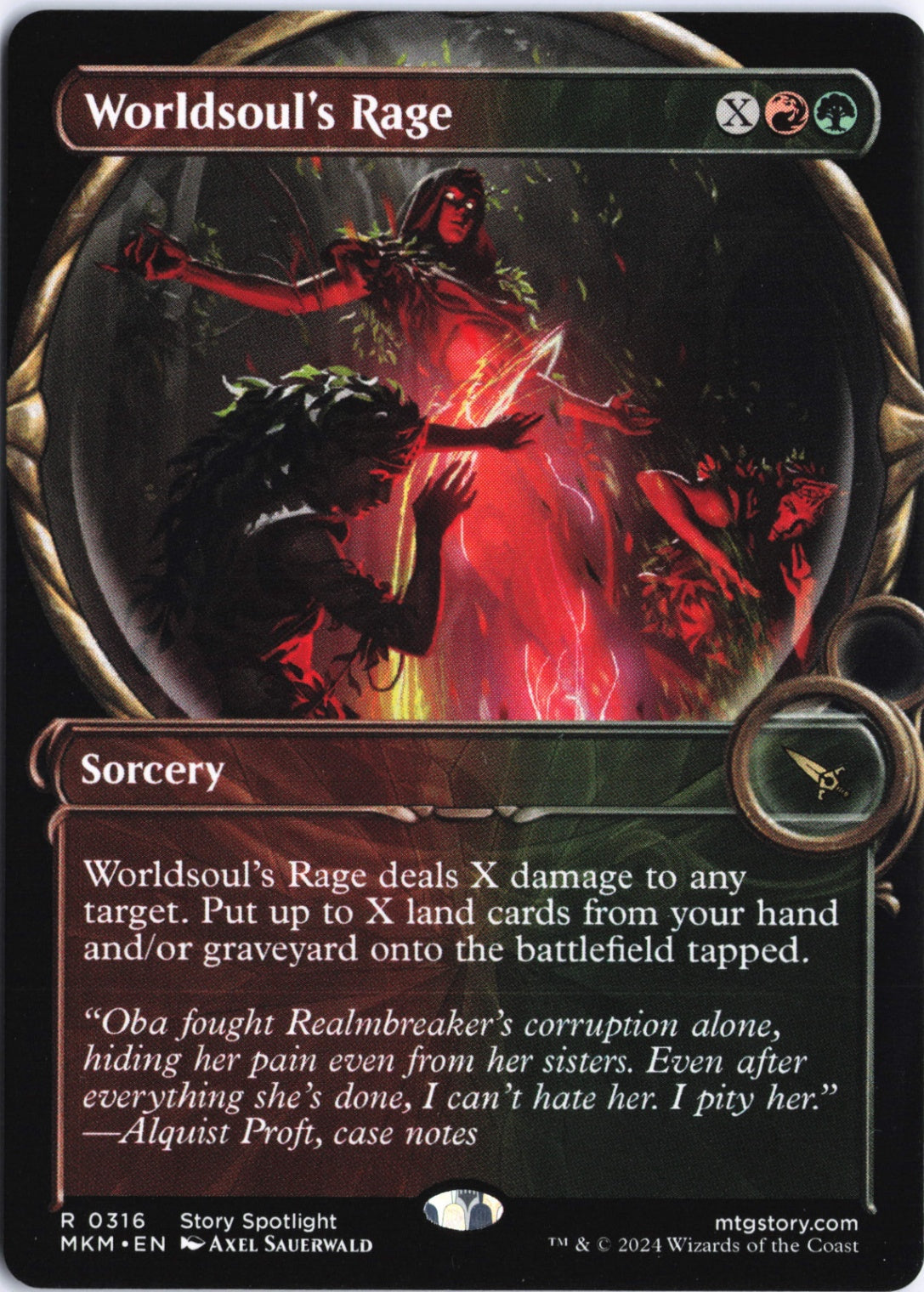 Worldsoul's Rage (Showcase) R Murders at Karlov Manor 316 NM