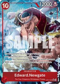 Edward.Newgate (005) (Alternate Art) - The World's Strongest Warriors - OP17-005