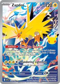 Zapdos - 133/128 - ME: 30th Celebration Classic Collection - 133/128