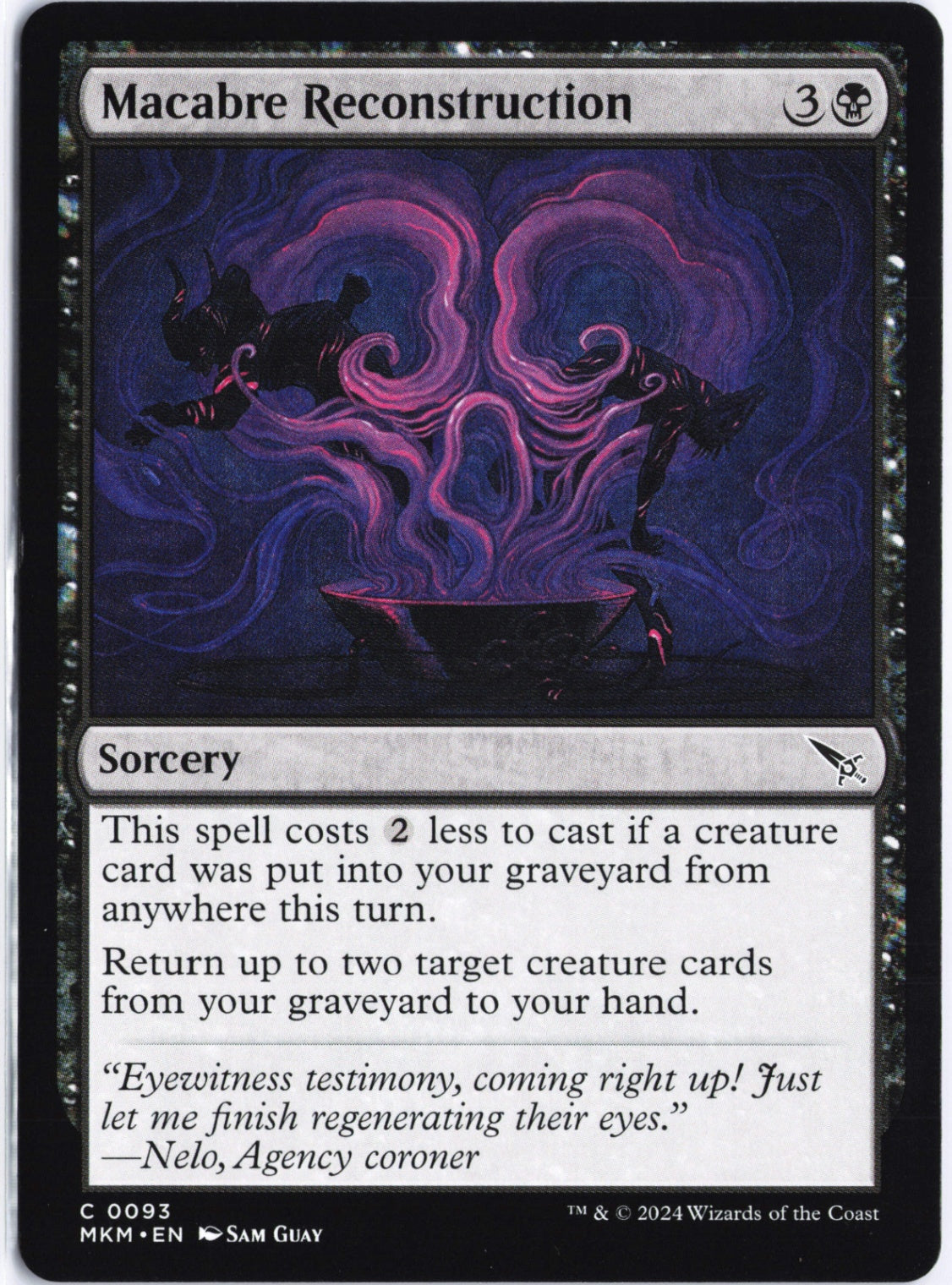 Macabre Reconstruction C Murders at Karlov Manor 93 NM