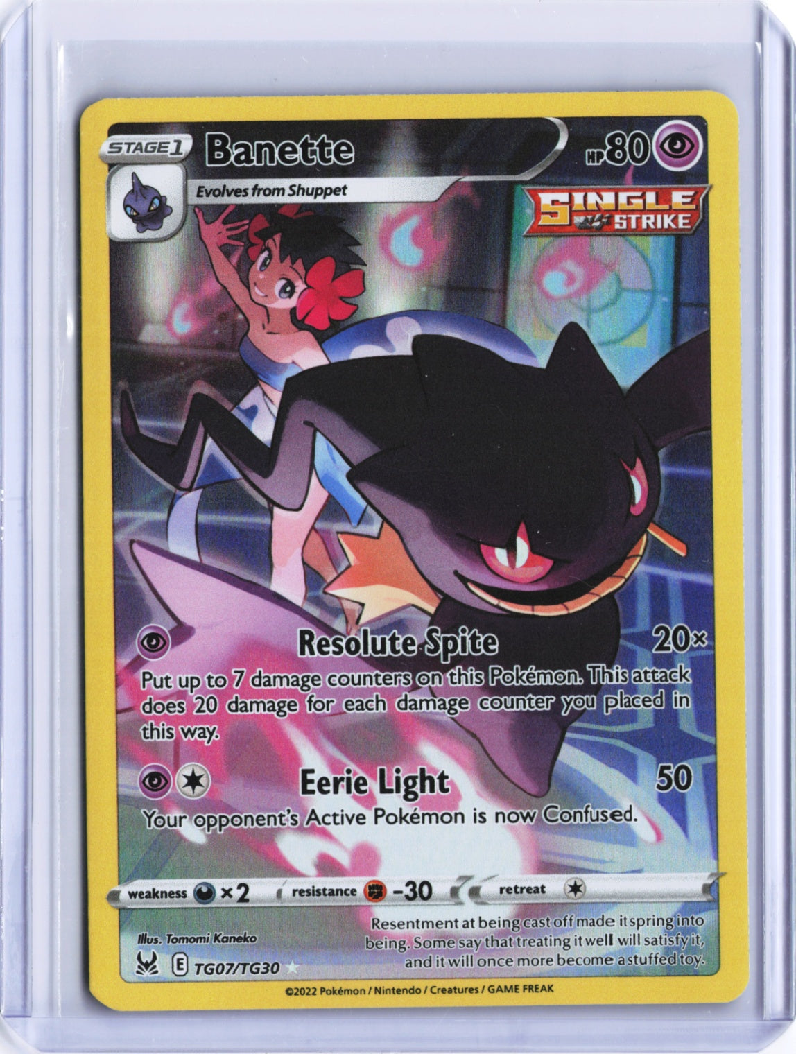 Banette Ultra Rare SWSH11: Lost Origin Trainer Gallery TG07/TG30 NM