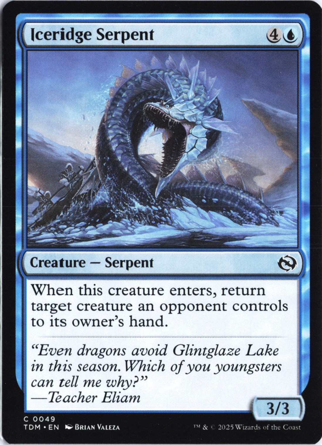 Iceridge Serpent C Tarkir: Dragonstorm 49 NM