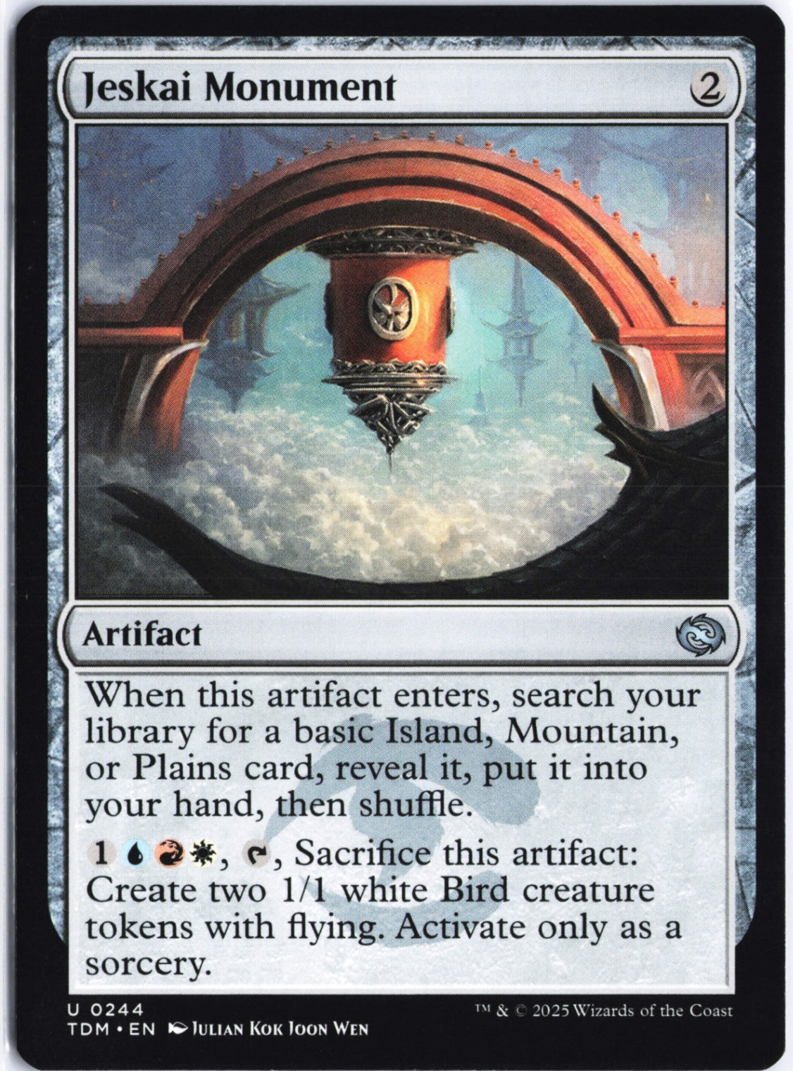 Jeskai Monument U Tarkir: Dragonstorm 244 NM
