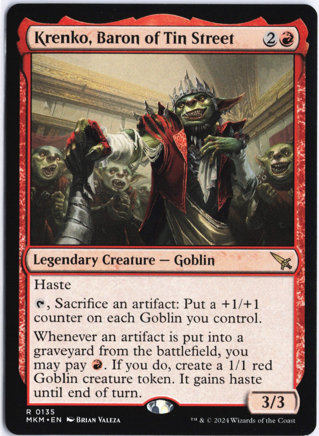 Krenko, Baron of Tin Street R Murders at Karlov Manor 135 NM