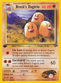 Brock's Dugtrio - Gym Challenge - 022/132