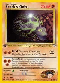 Brock's Onix (21) - Gym Heroes - 021/132