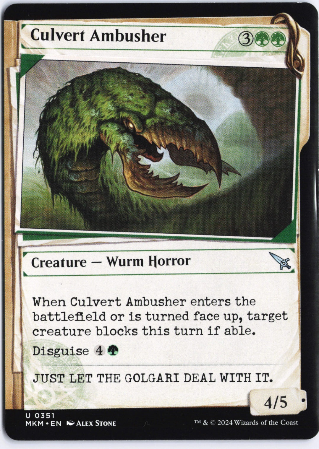 Culvert Ambusher (Showcase) U Murders at Karlov Manor 351 NM