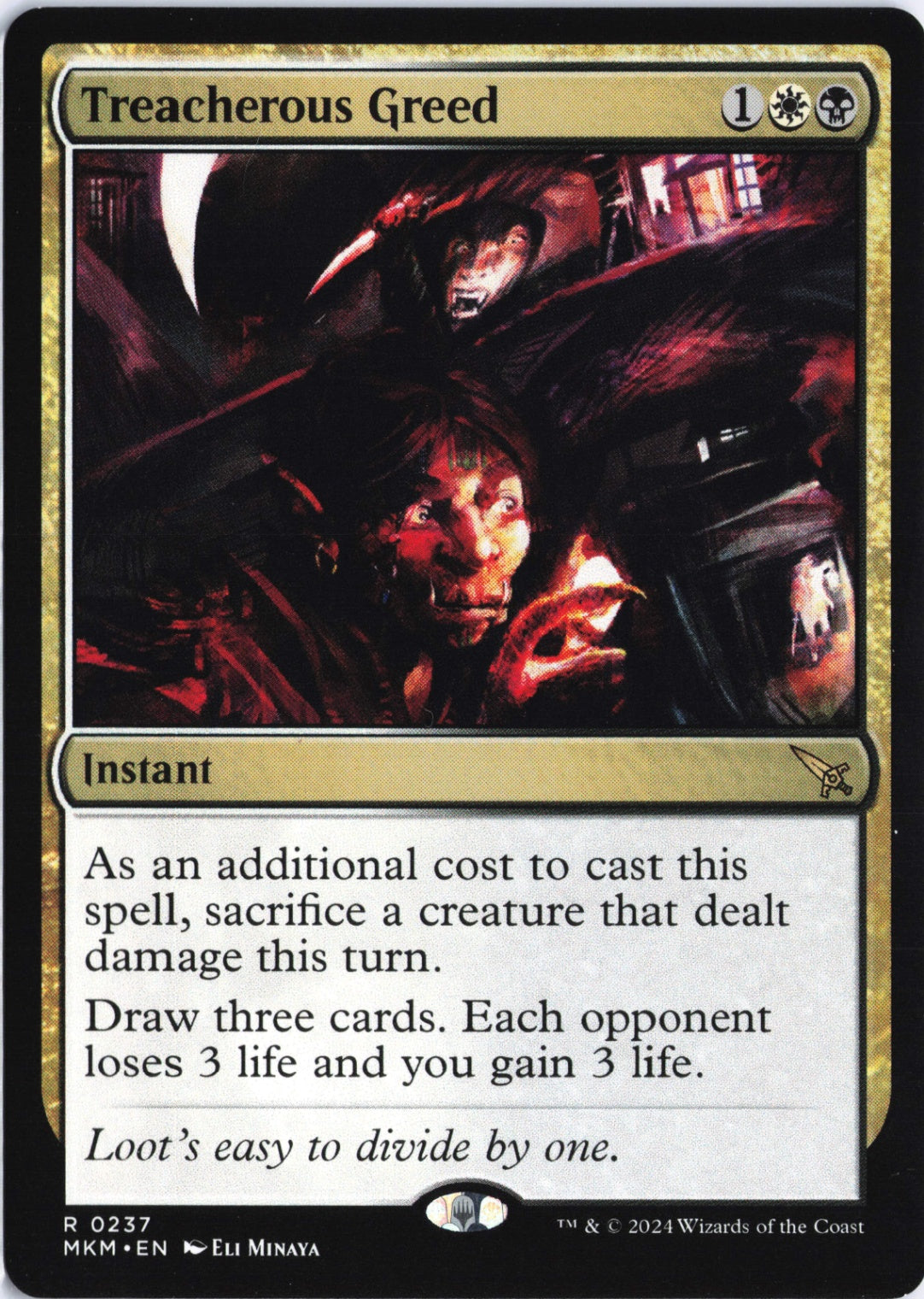 Treacherous Greed R Murders at Karlov Manor 237 NM