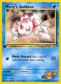 Misty's Goldeen (30) - Gym Heroes - 030/132