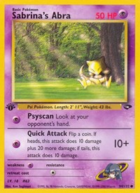 Sabrina's Abra (94) - Gym Challenge - 094/132