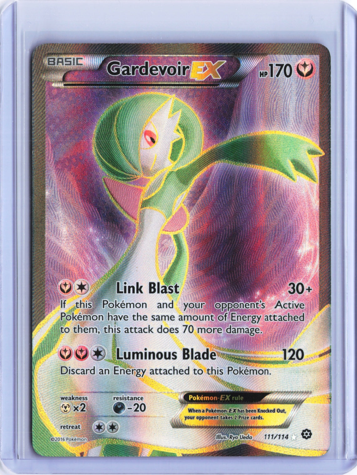 Gardevoir EX (Full Art) Ultra Rare XY - Steam Siege 111/114 NM