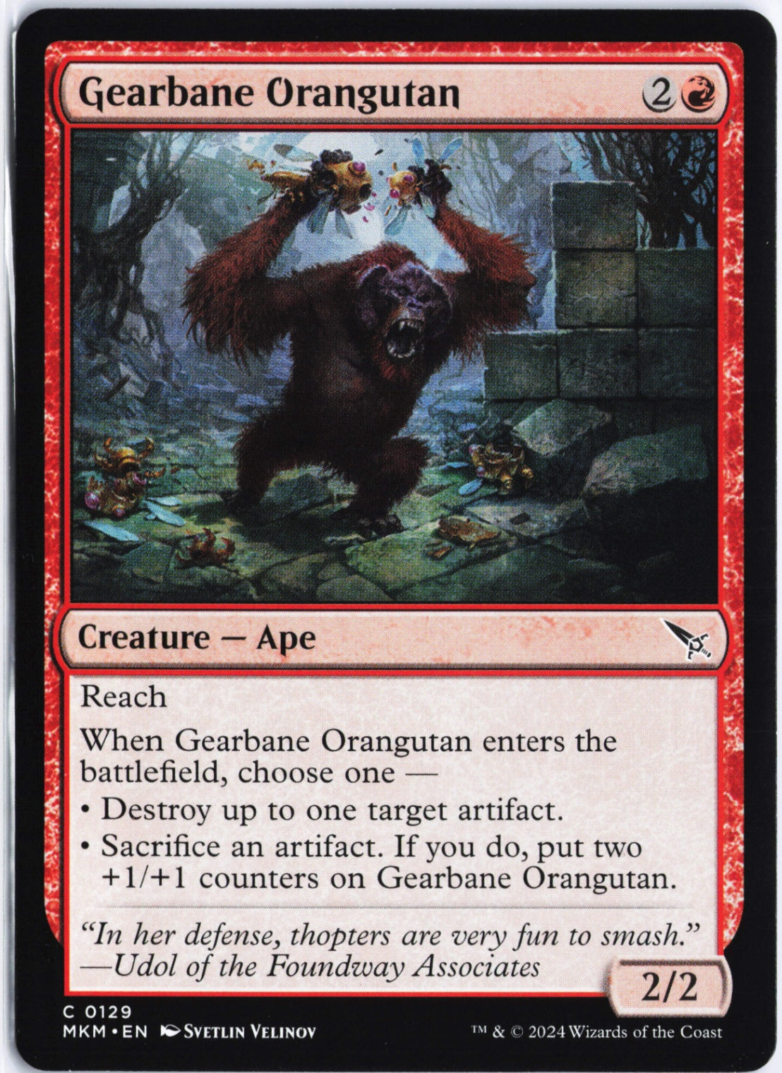 Gearbane Orangutan C Murders at Karlov Manor 129 NM