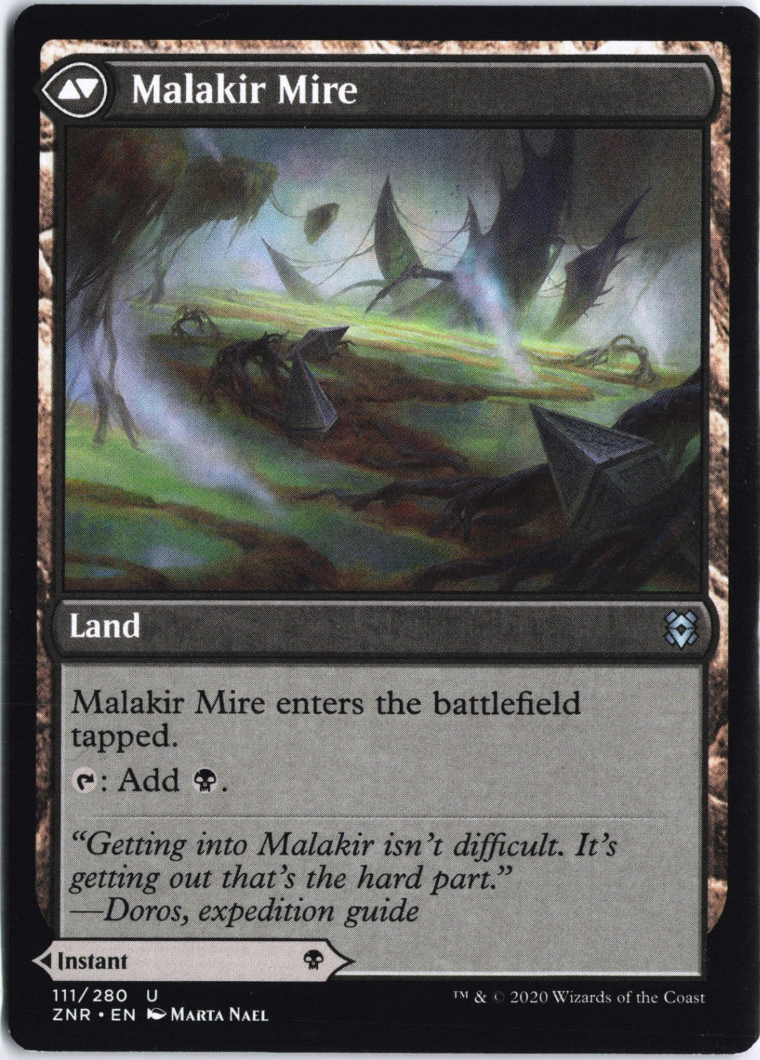 Malakir Rebirth U Zendikar Rising 111 NM (Back)