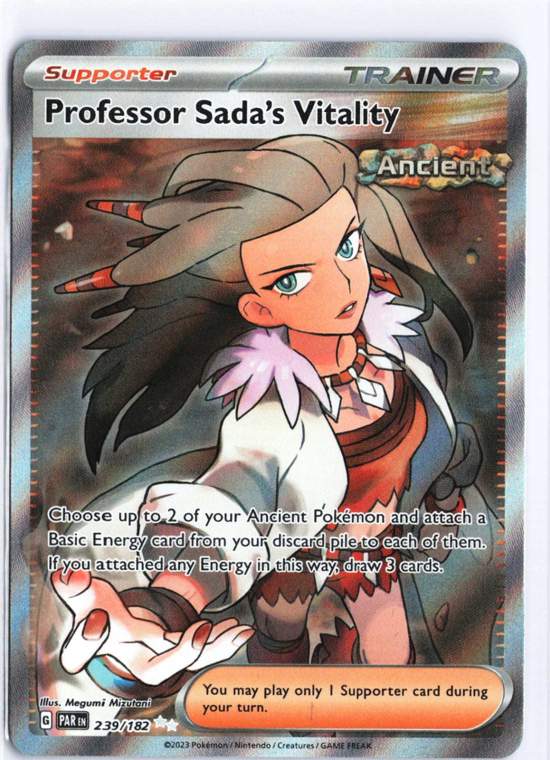 Professor Sada's Vitality Ultra Rare SV04: Paradox Rift 239/182 NM