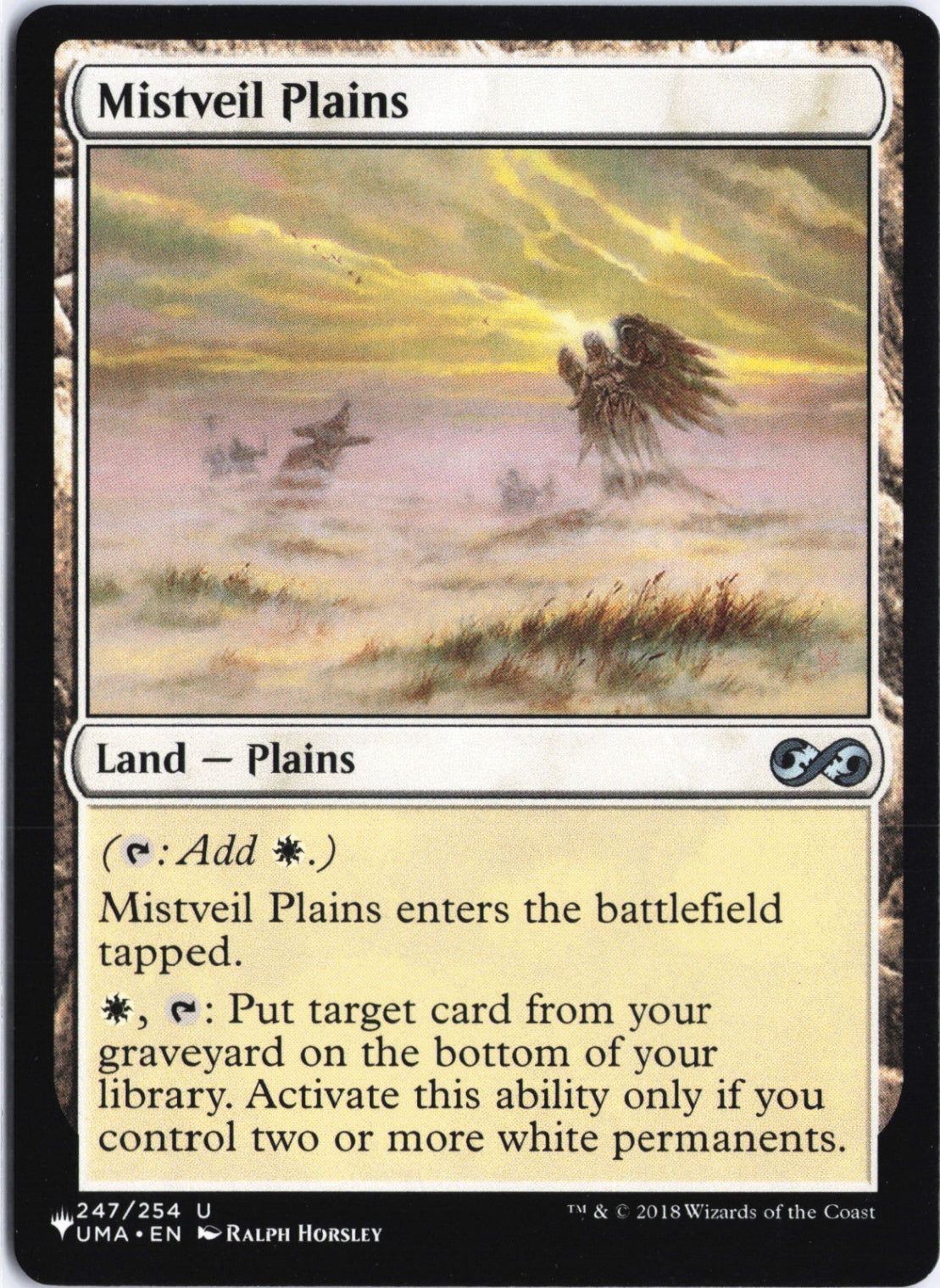 Mistveil Plains U The List Reprints 247/254 NM