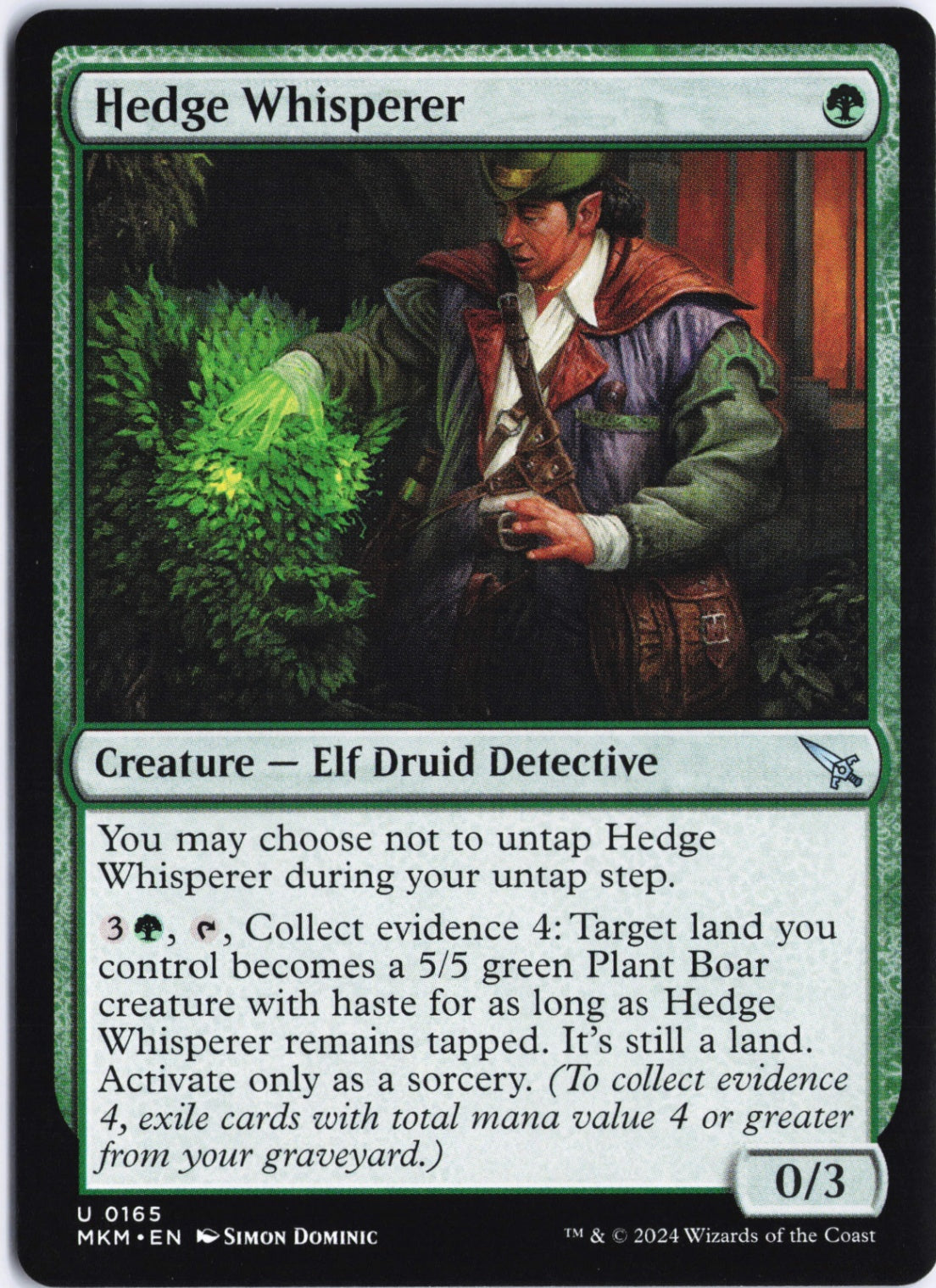 Hedge Whisperer U Murders at Karlov Manor 165 NM