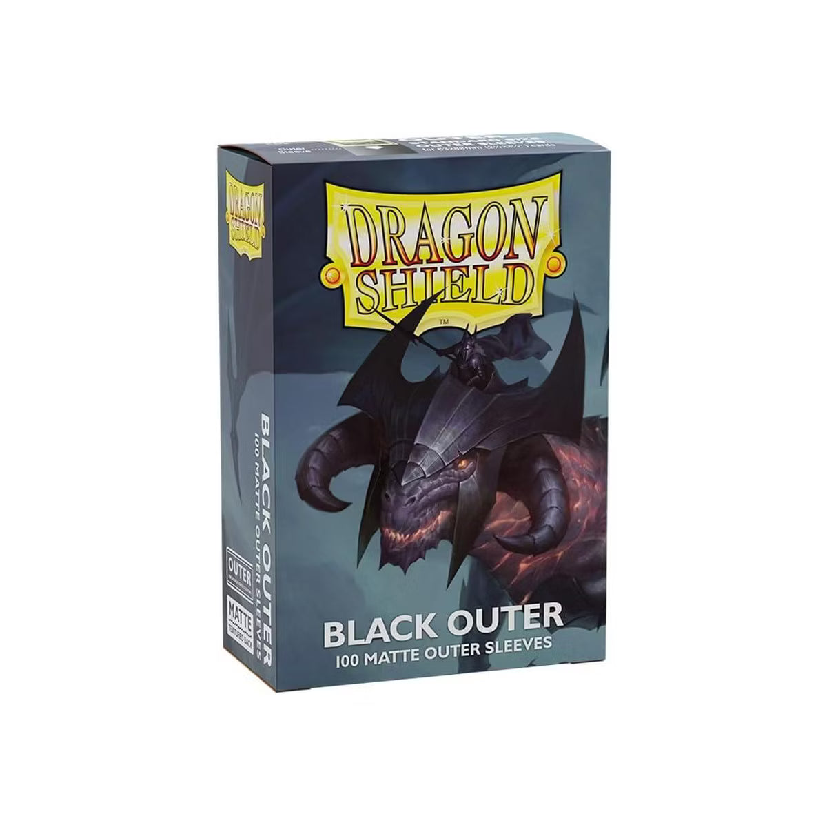 Dragon Shield Sleeves: Outer Sleeves Standard Matte - Black 100CT