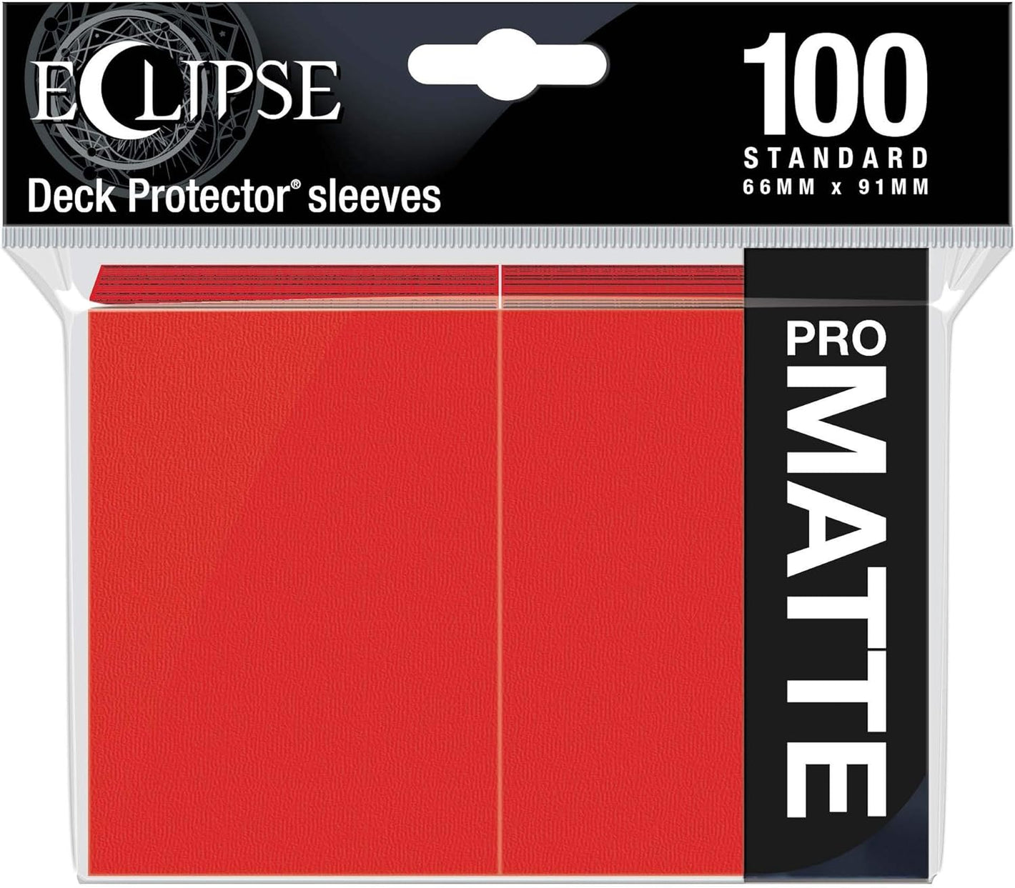 Ultra Pro: Eclipse Deck Protector Sleeves Pro Matte Standard - Red (100 Count)