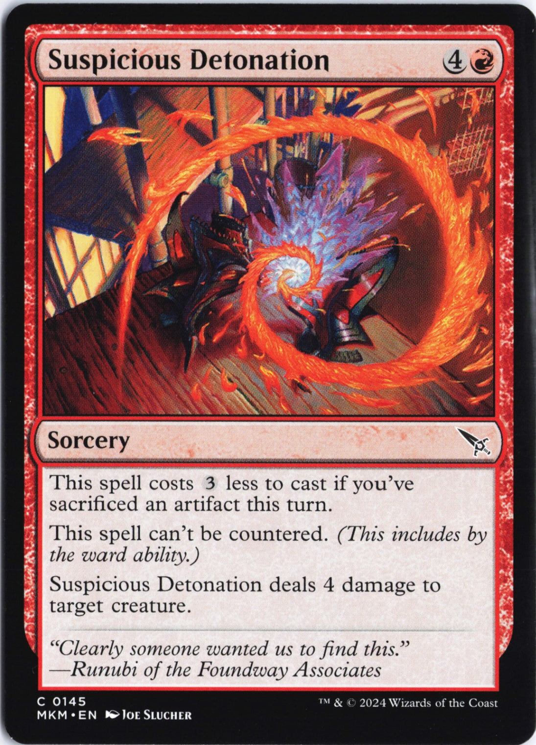 Suspicious Detonation C Murders at Karlov Manor 145 NM