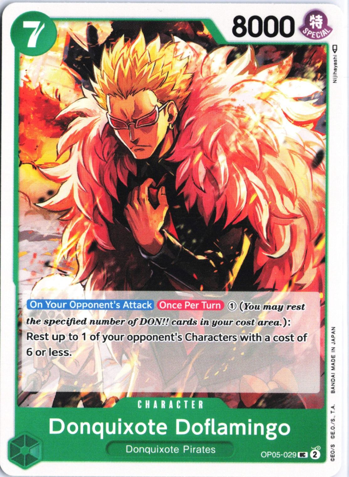 Donquixote Doflamingo (029) UC Awakening of the New Era OP05-029 NM