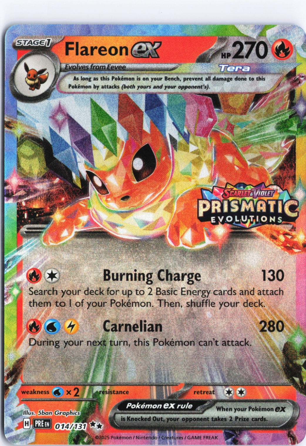 Flareon ex - (Prismatic Evolutions Stamp) Promo