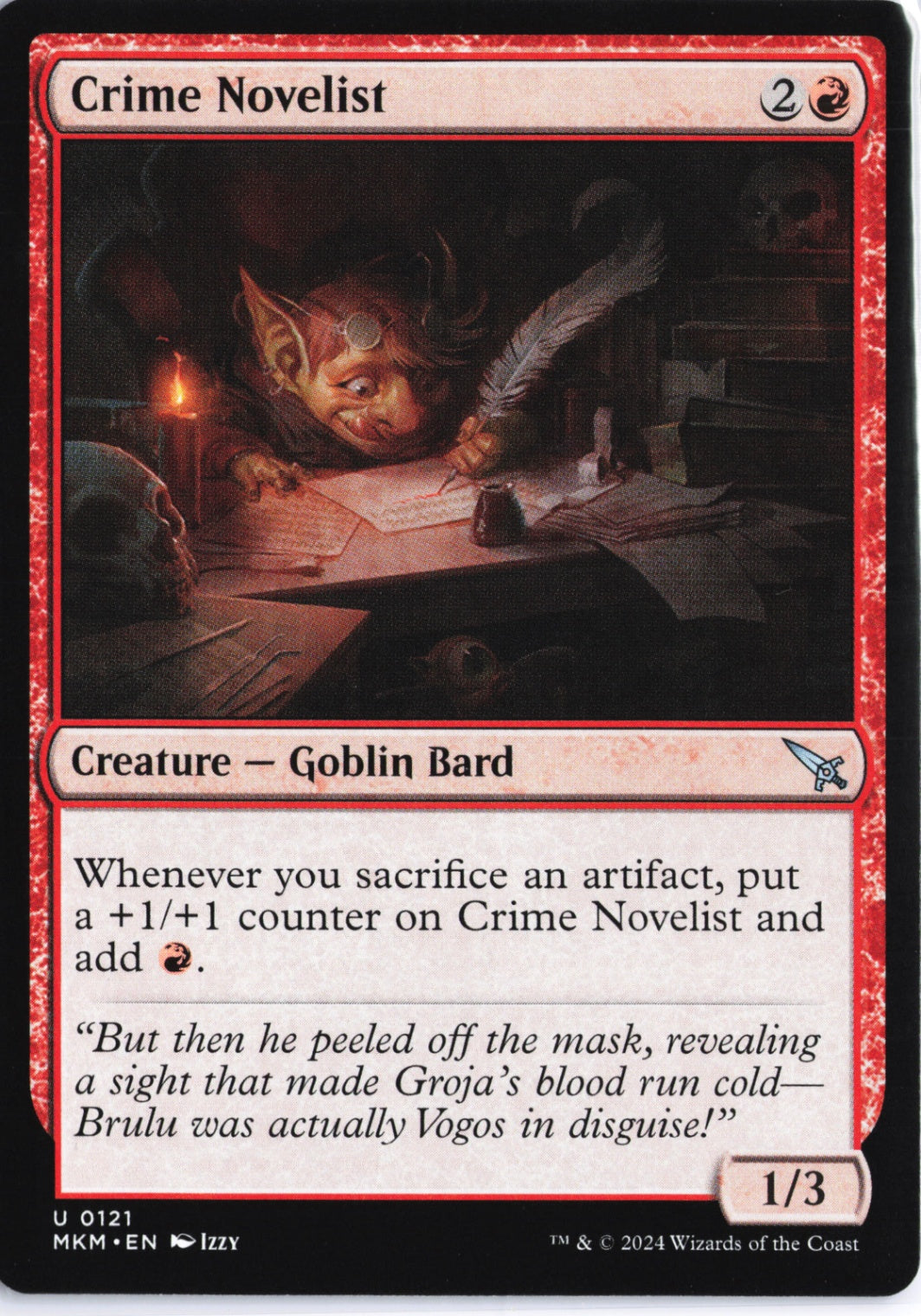 Crime Novelist U Murders at Karlov Manor 121 NM