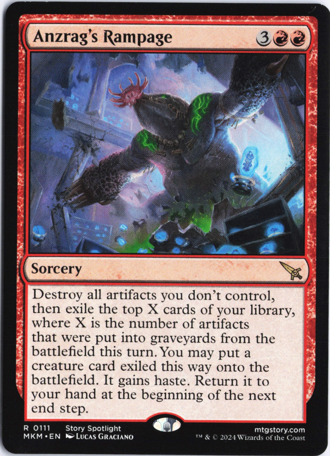 Anzrag's Rampage R Prerelease Cards 111 NM