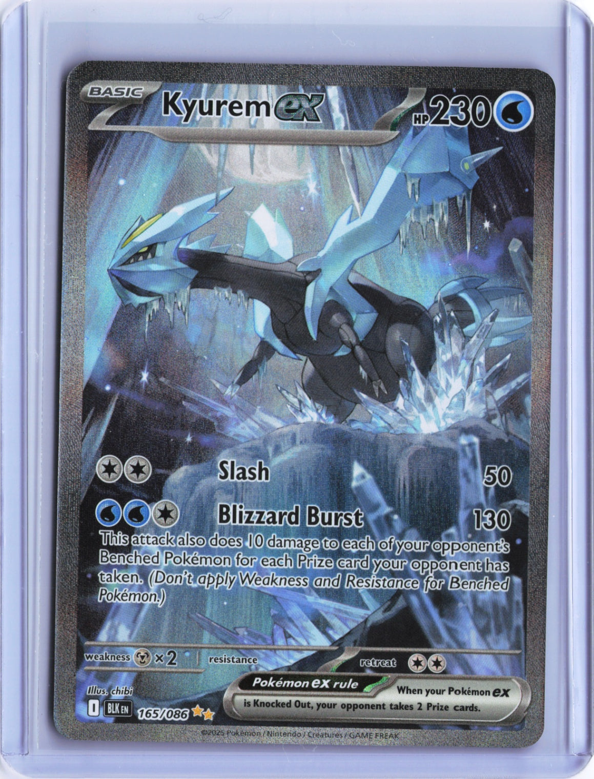 Kyurem ex Special Illustration Rare SV: Black Bolt 165/086 NM