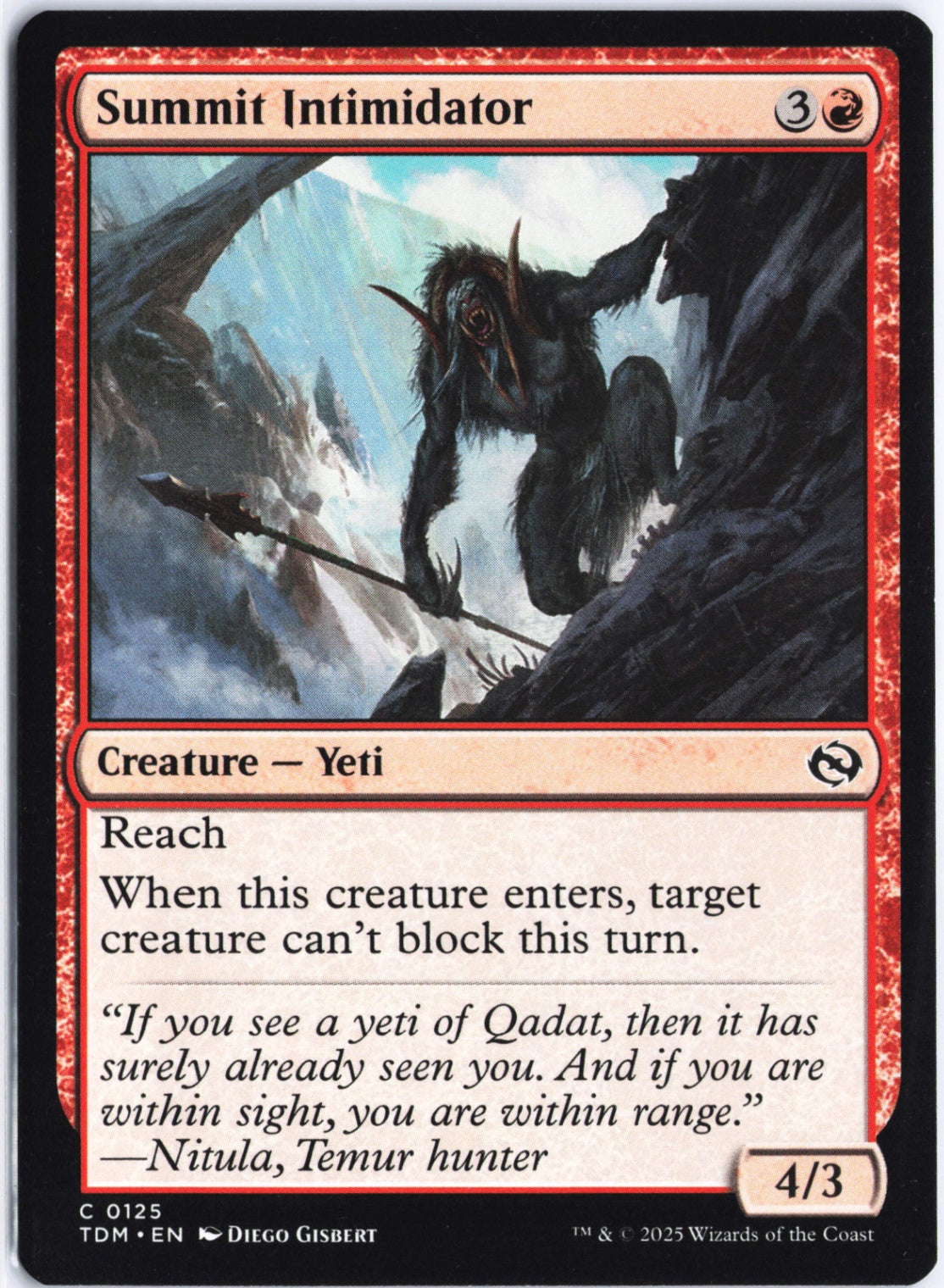 Summit Intimidator C Tarkir: Dragonstorm 125 NM