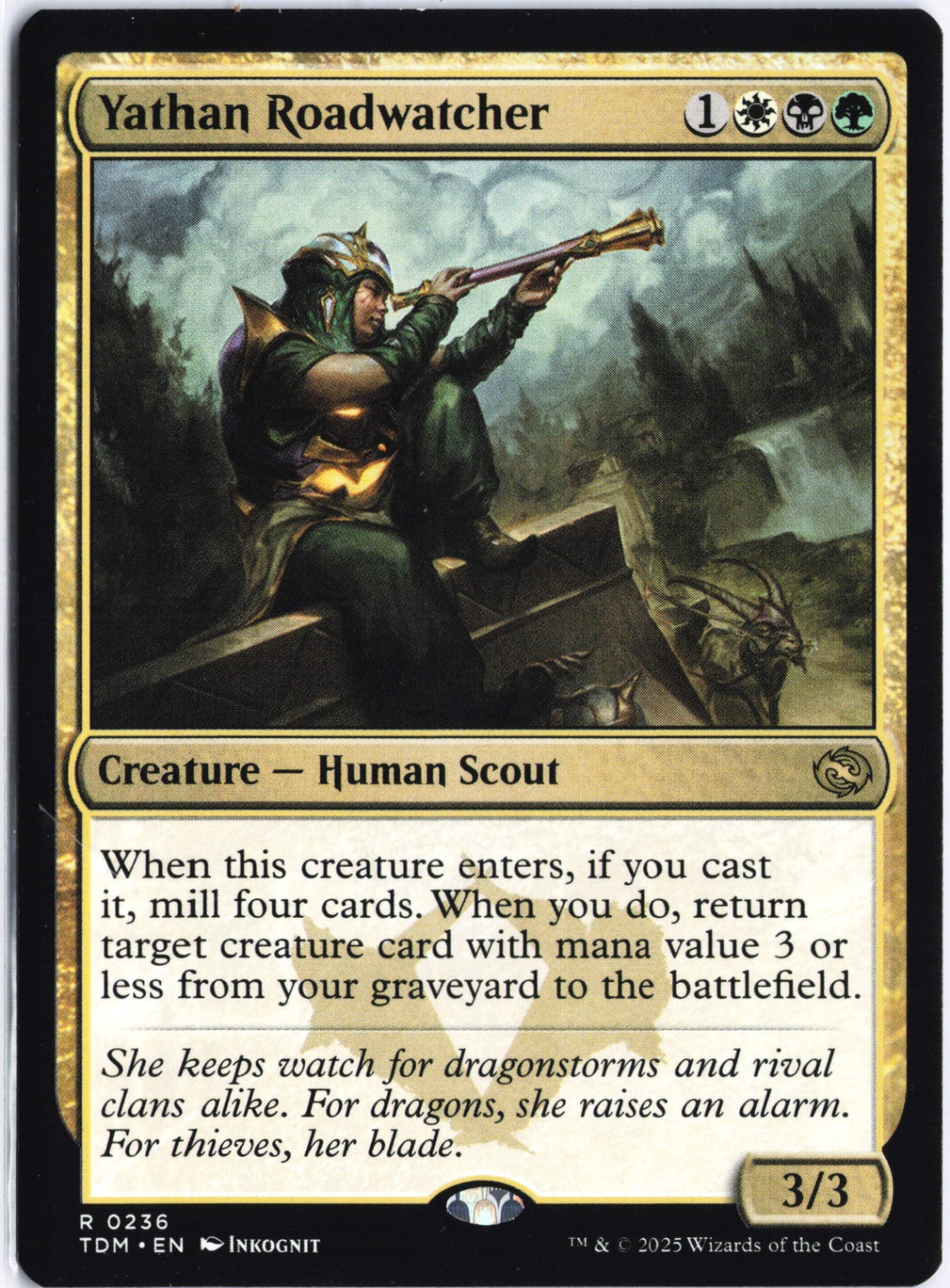 Yathan Roadwatcher R Tarkir: Dragonstorm 236 NM