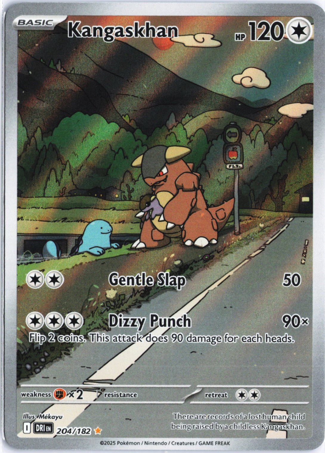 Kangaskhan Illustration Rare SV10: Destined Rivals 204/182 NM