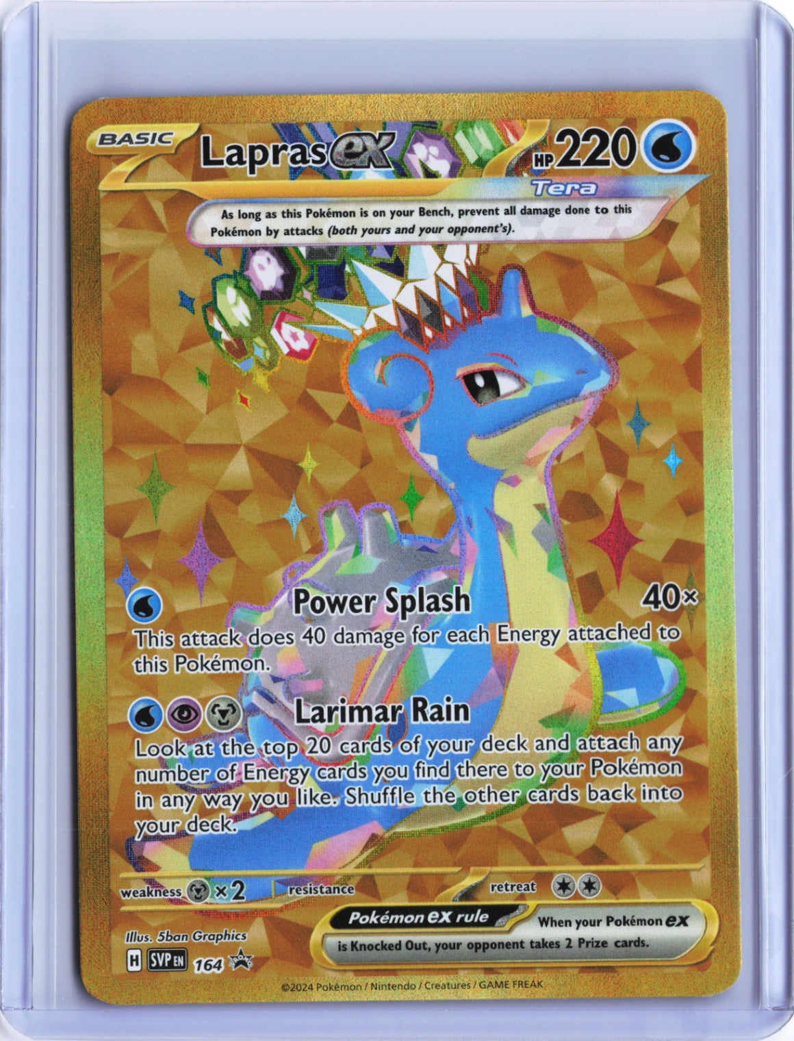 Lapras ex - Promo SV: Scarlet & Violet Promo Cards 164 NM