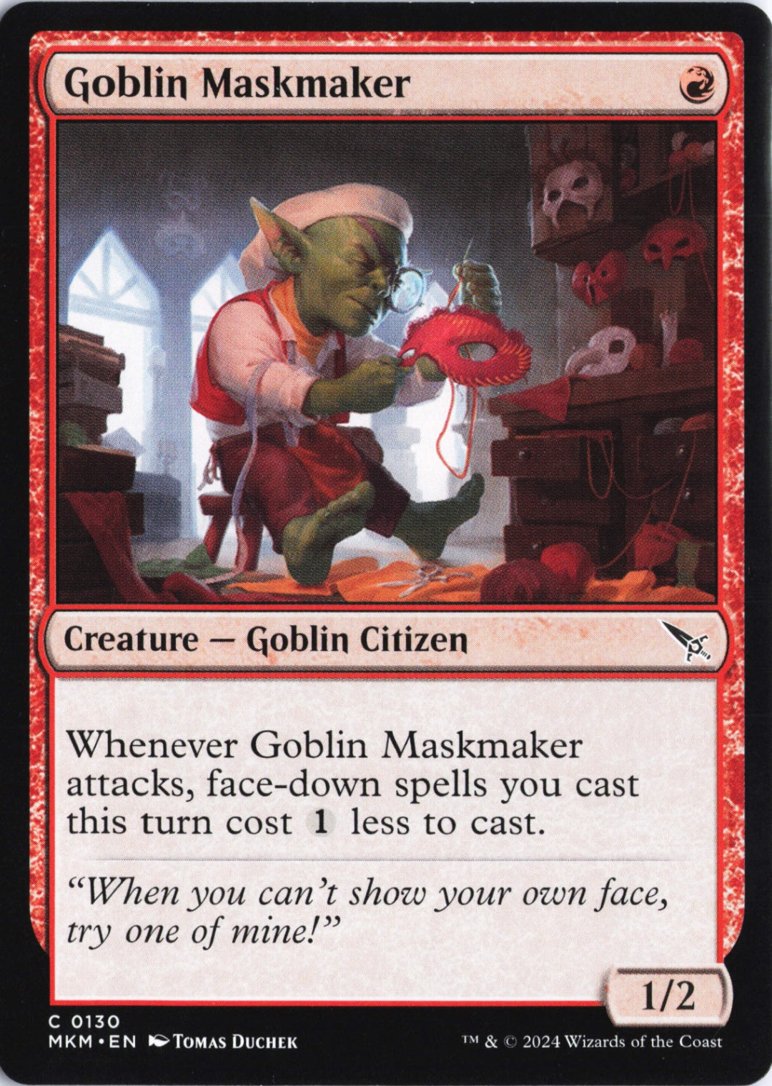 Goblin Maskmaker C Murders at Karlov Manor 130 NM