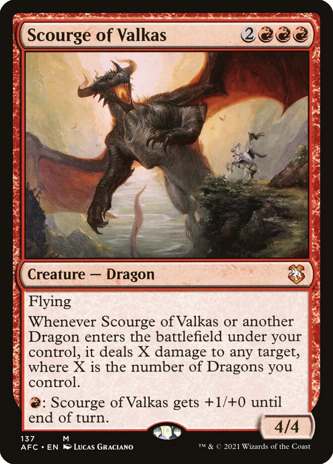 Scourge of Valkas - Forgotten Realms Commander #137